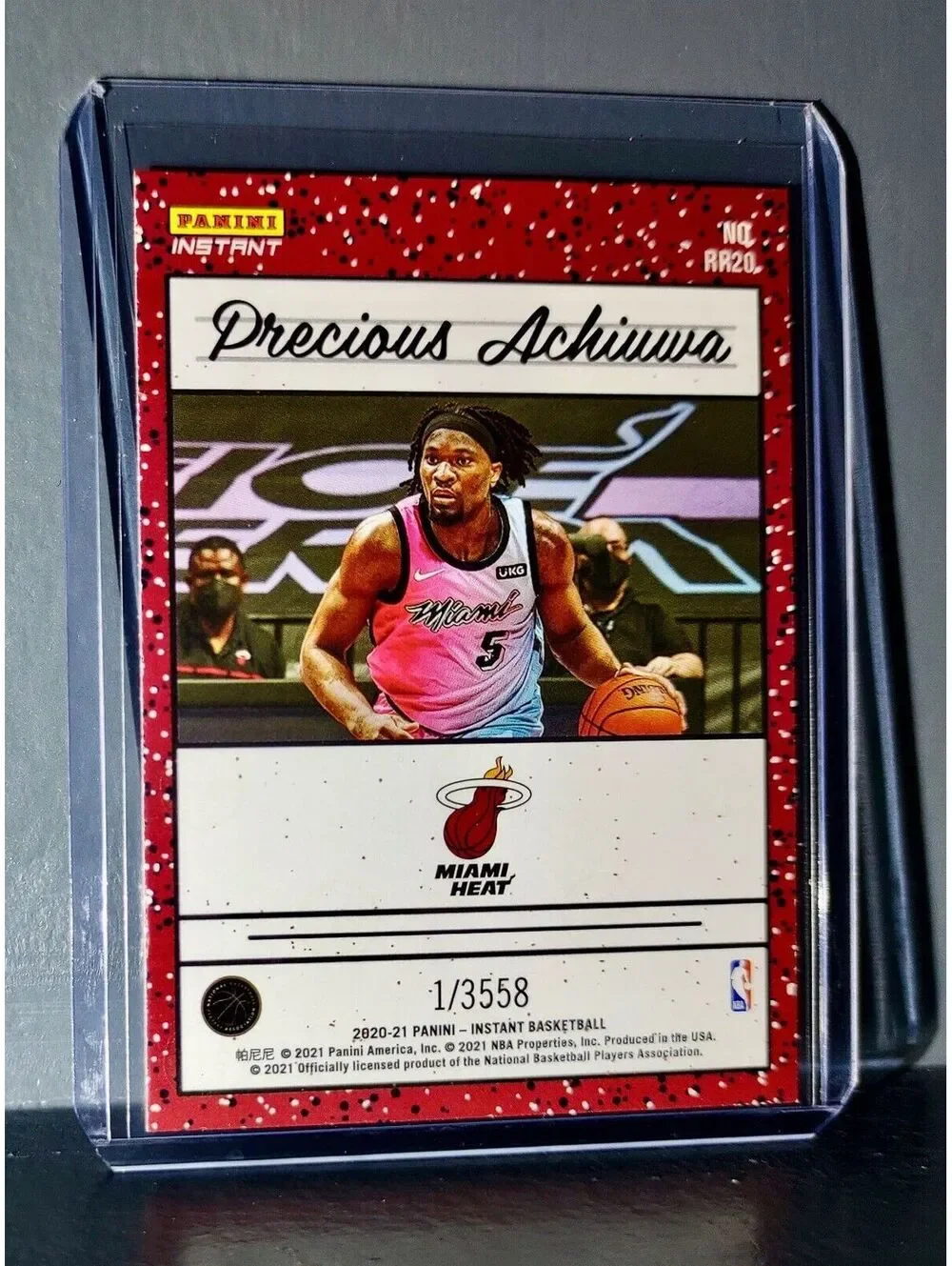Precious Achiuwa 2020-2021 Panini NBA Instant 20 Rated Rookie Retro Card 1/3558